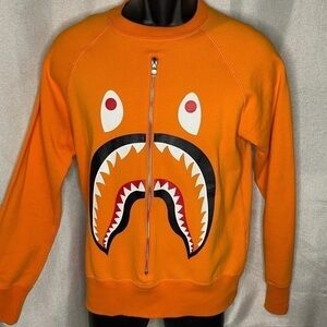 A Bathing Ape Shark graphic-print cotton-blend zip sweatshirt small‌‌‌‌‌‌‌‌‌‌‌‌‌